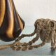 Pot suspendu en macramé vintage