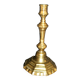 Antique 18th-century octagonal cut-out bronze candlestick in the Louis XIV style.