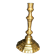 Antique 18th-century octagonal cut-out bronze candlestick in the Louis XIV style.