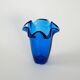 Cobalt glass vase, Danish design, 1970s, made in Denmark