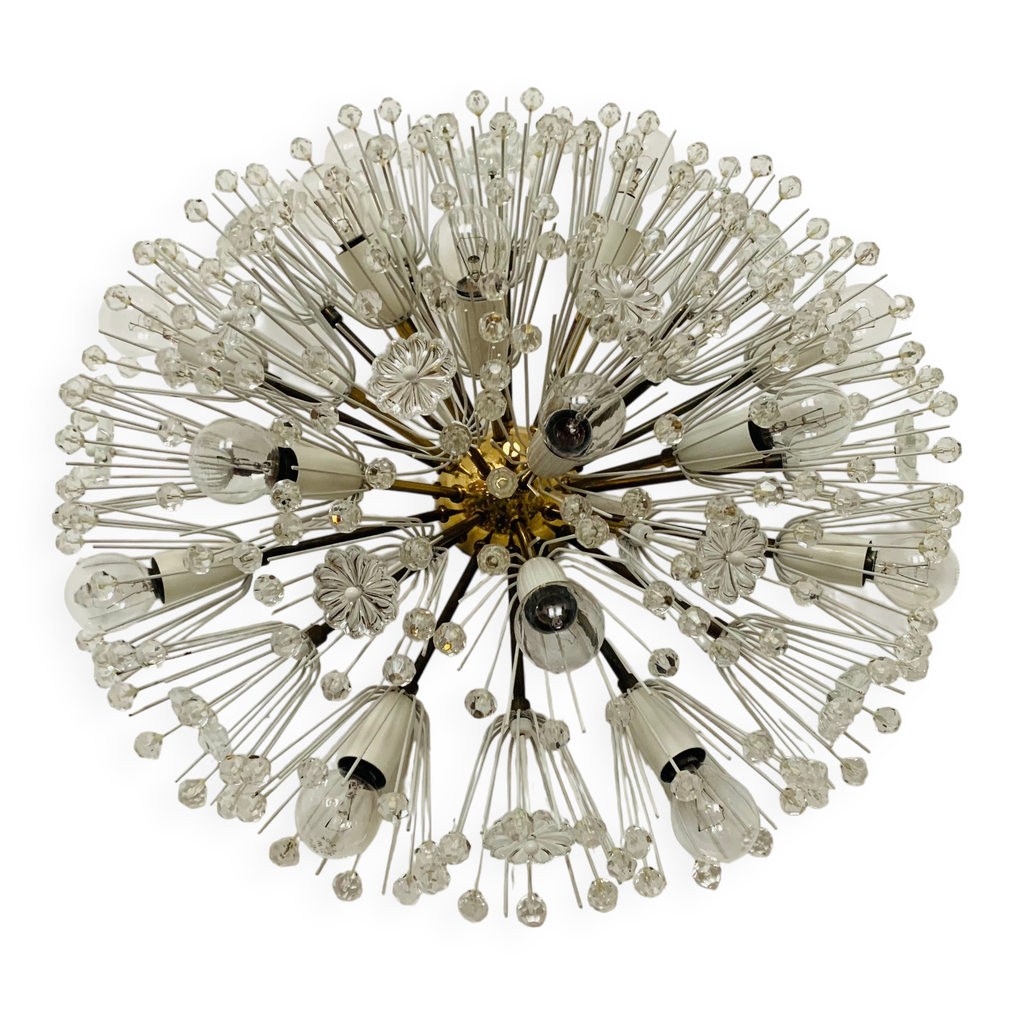 XXL Austrian Dandelion Wall or Ceiling Lamp by Emil Stejnar for Rupert Niko