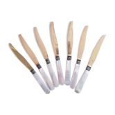 7 old mother-of-pearl knives