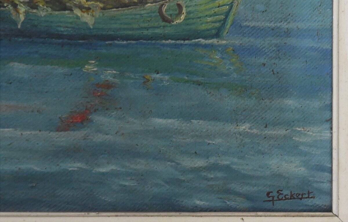 G. eckert oil on canvas "landscape"