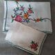 Tea tablecloth with cross stitch embroidery and 4 matching napkins