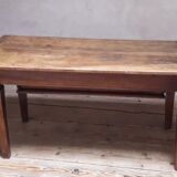 Solid walnut kneading table old XIX°