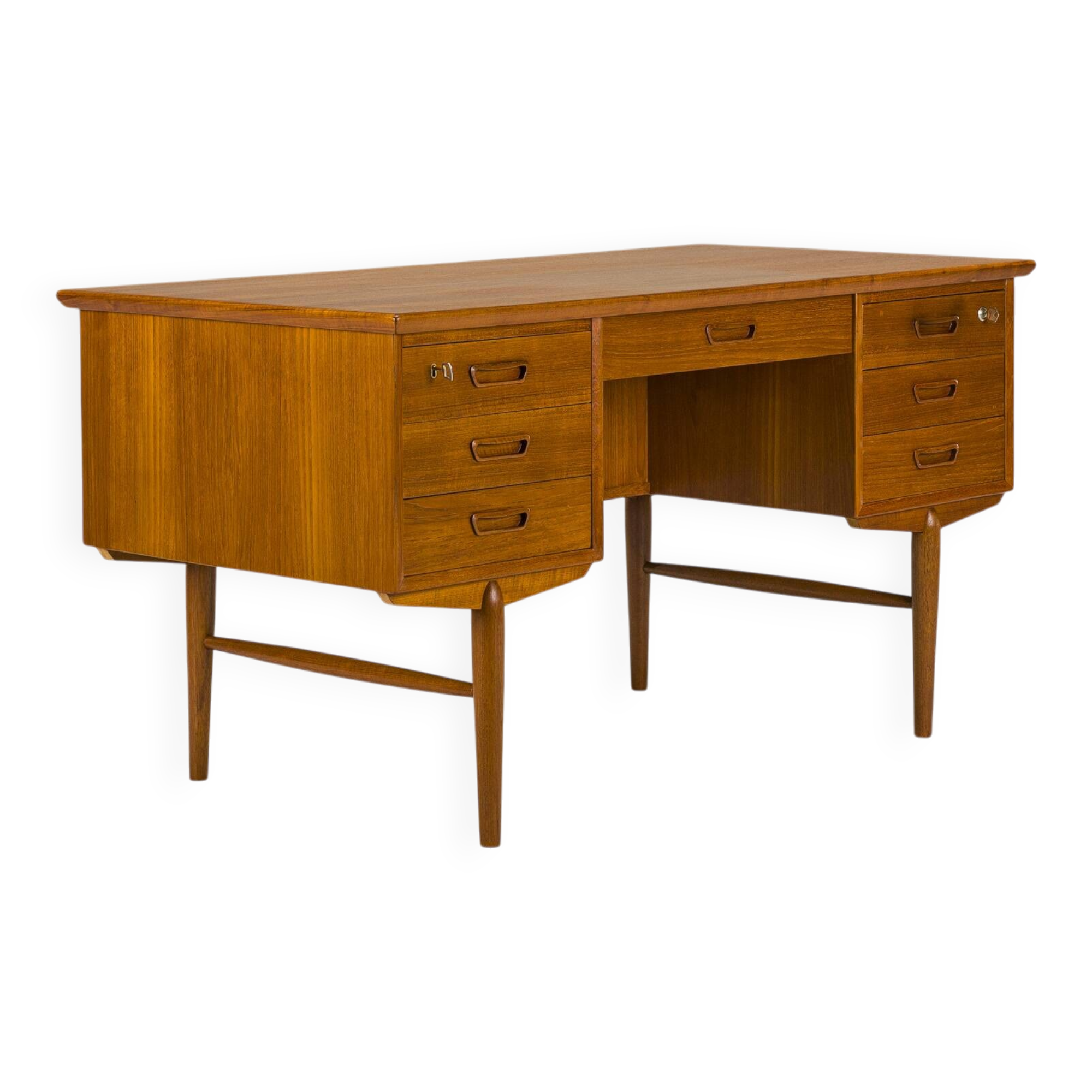 Mid-Century Modern Danish Teak Desk, 1960s