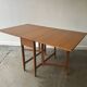 Schreiber Mid Century Vintage Teak Effect Formica Drop Leaf Gateleg Dining