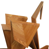 Sculptural rocking chair origami bird
