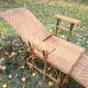 Chaise longue en rotin