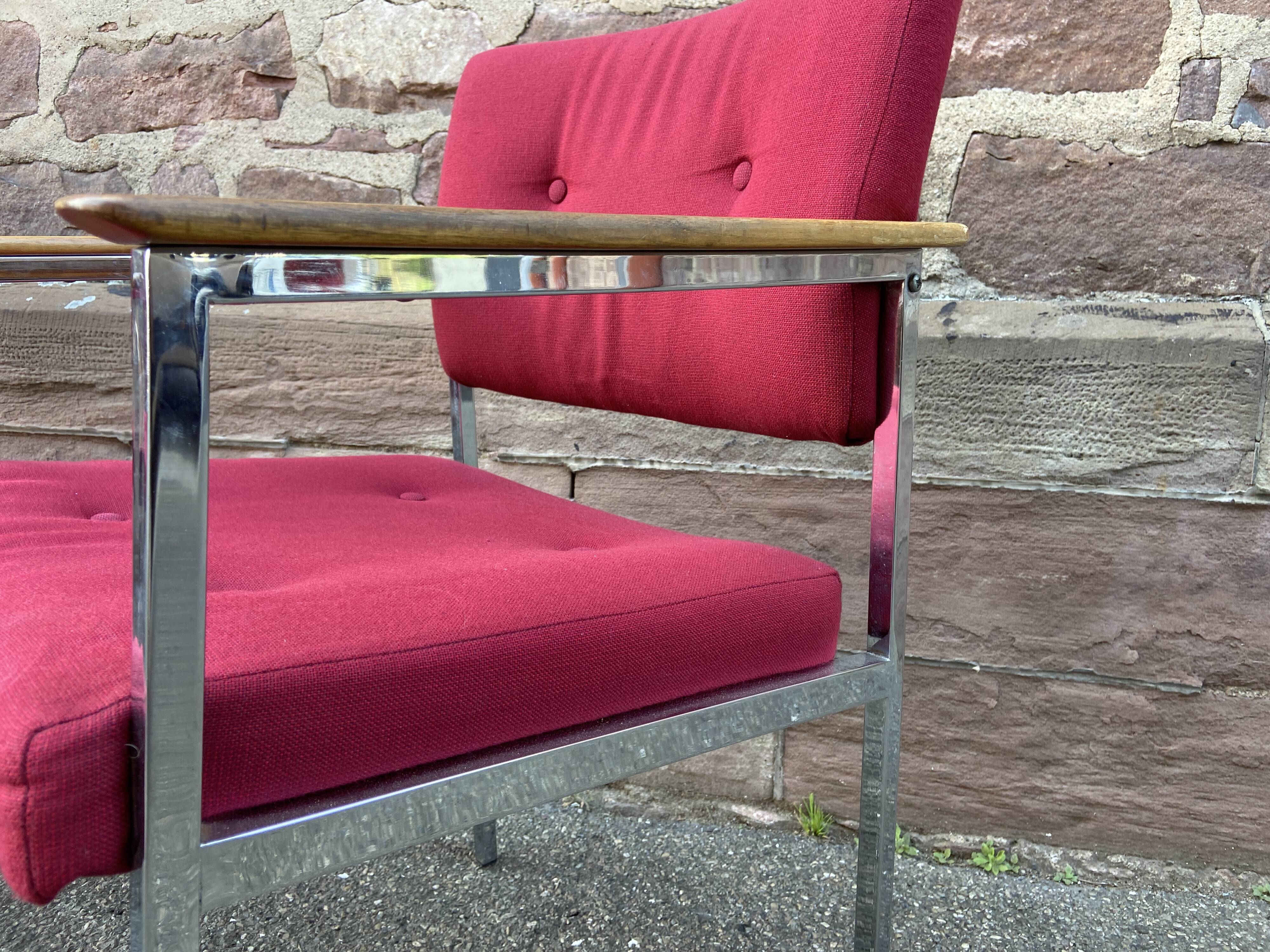 Pair of armchairs design Polsterstühle Röder & Söhne Frankfurt