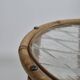 Pair of vintage mid century bamboo ice glass flower stands
