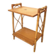 Vintage rattan bedside table