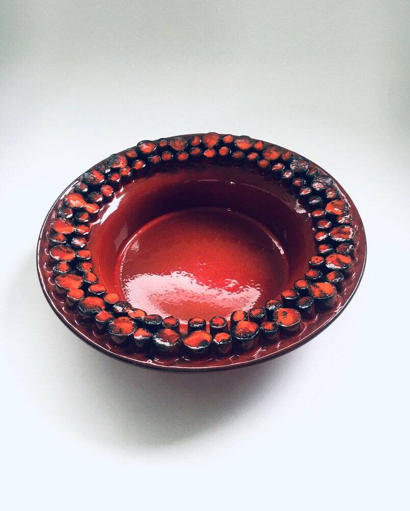 Mid-Century Art Pottery Dish by Hans Welling for Ceramano Ceralux, West Germany, 1960s