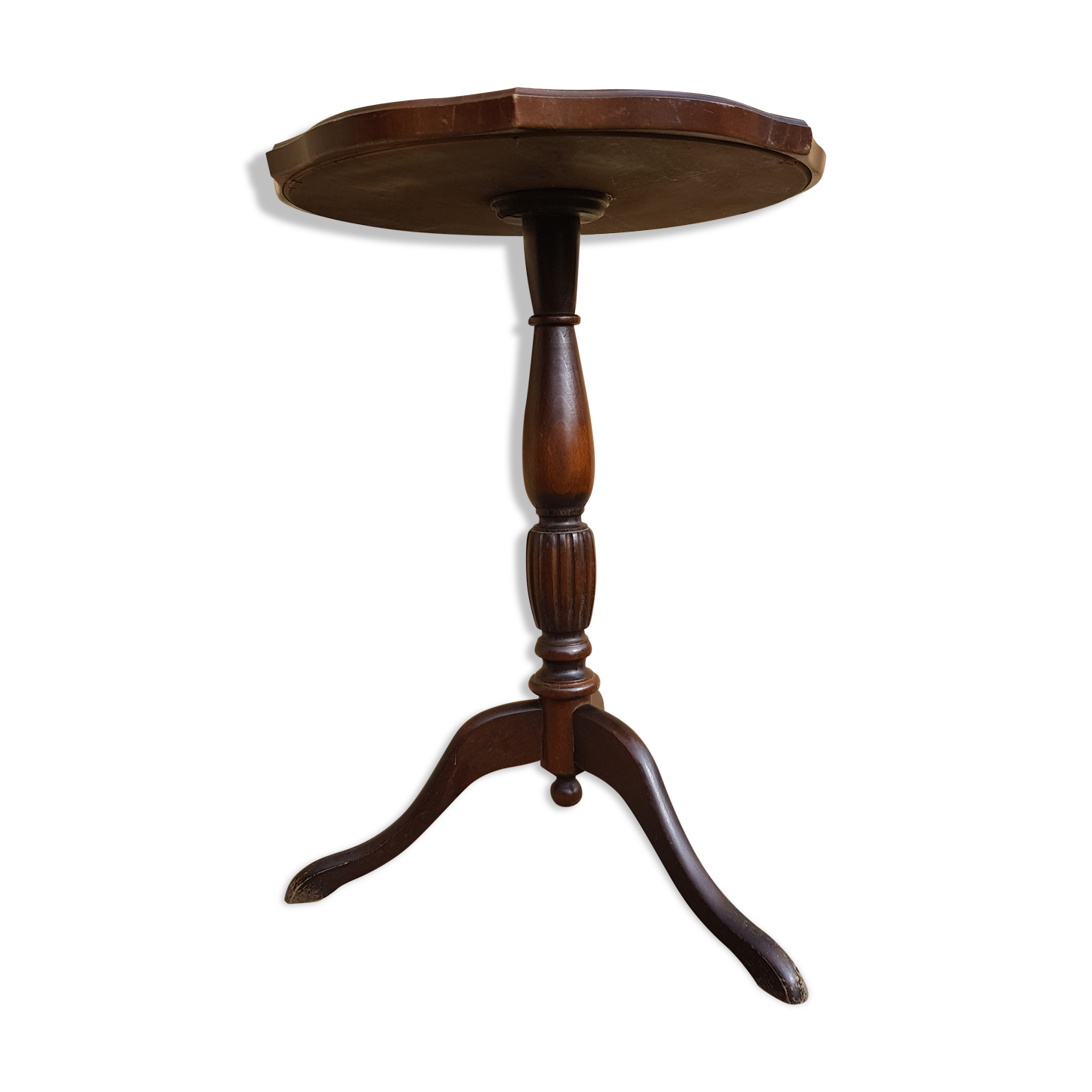 Table d'appoint en noyer vintage