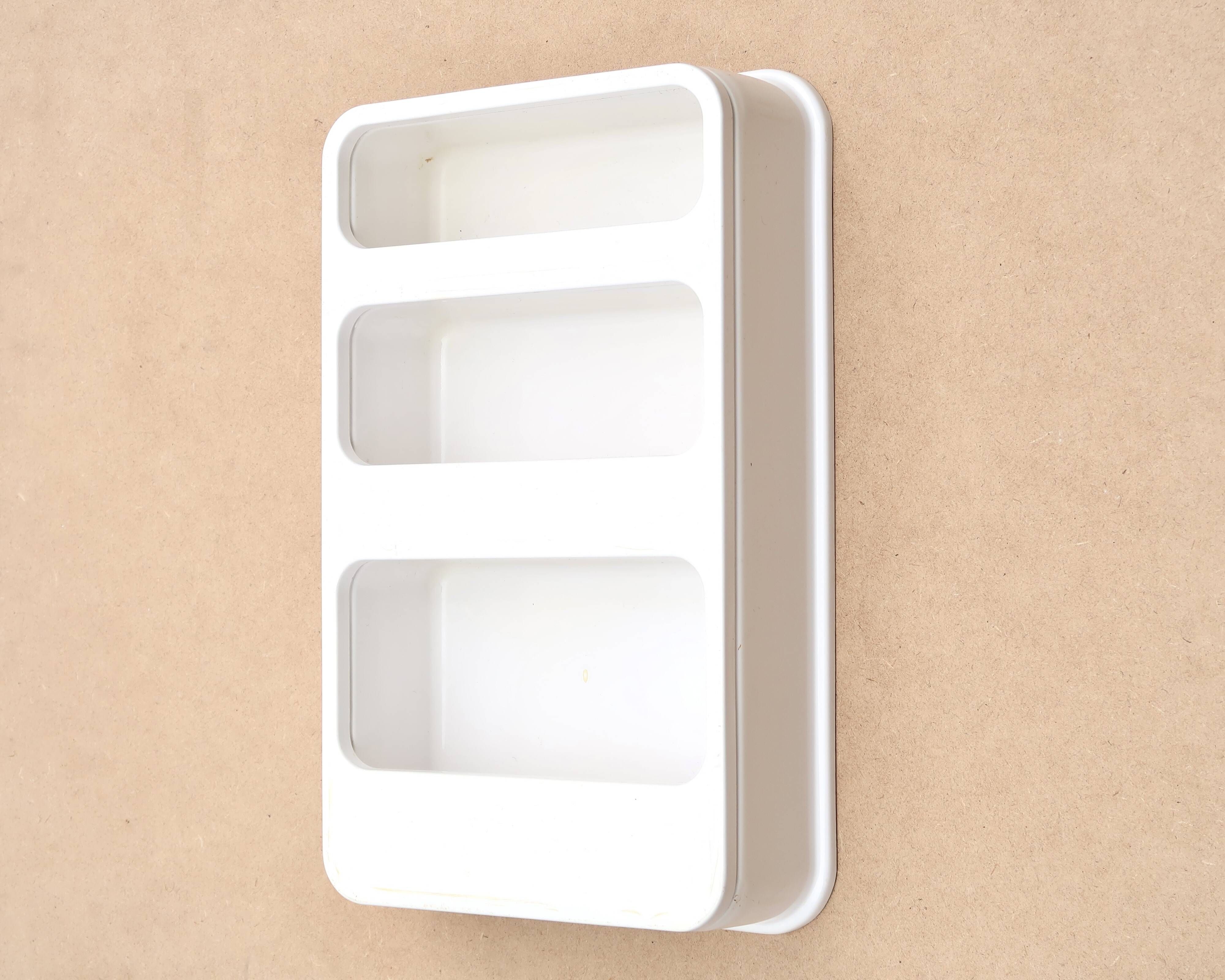 White plastic wall shelf by Jean Lin Viaud, 1970s