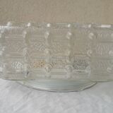 Plafonnier carré en verre