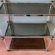 70s shelf in plexiglas and smoked glass