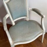 Painted wooden armchair / Louis XVI style / Good condition