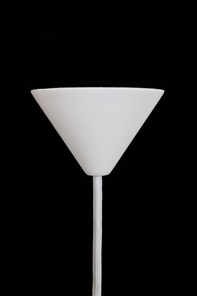 Big Danish Space Age pendant lamp / 1970s / Mid-century modern design / White