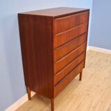 Danish chest of drawers in teak, 1960s