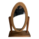 Produit BHV  Miroir de table en corde et bois brut 1970