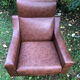 Fauteuil Skaï vintage