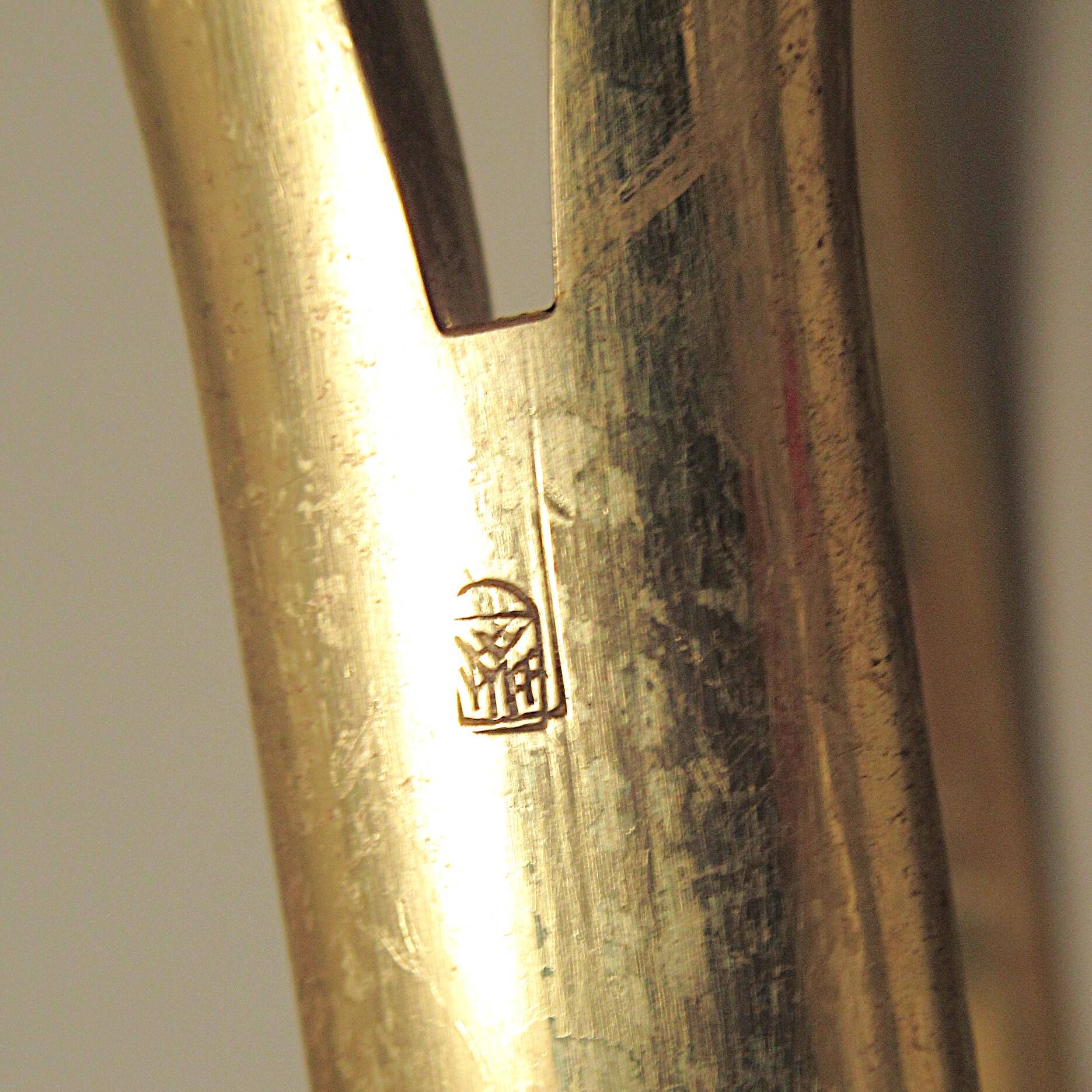 Pair of WMF brass candlesticks from the 1950s