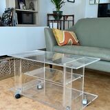 Meuble télé- Table d'appoint- Bout de canapé- Plexiglas - David Lange