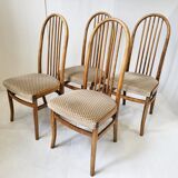 Suite of 4 chairs Baumann vintage 1970