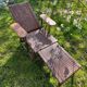 Transat chaise longue rotin