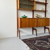 Bibliothèque en teck, Norvège des années 1960