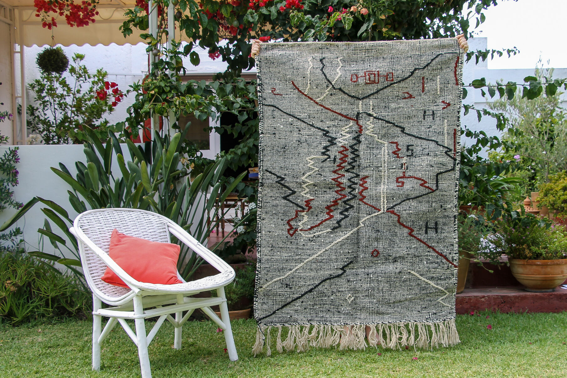 Abstract Zanafi Berber carpet 145x100cm