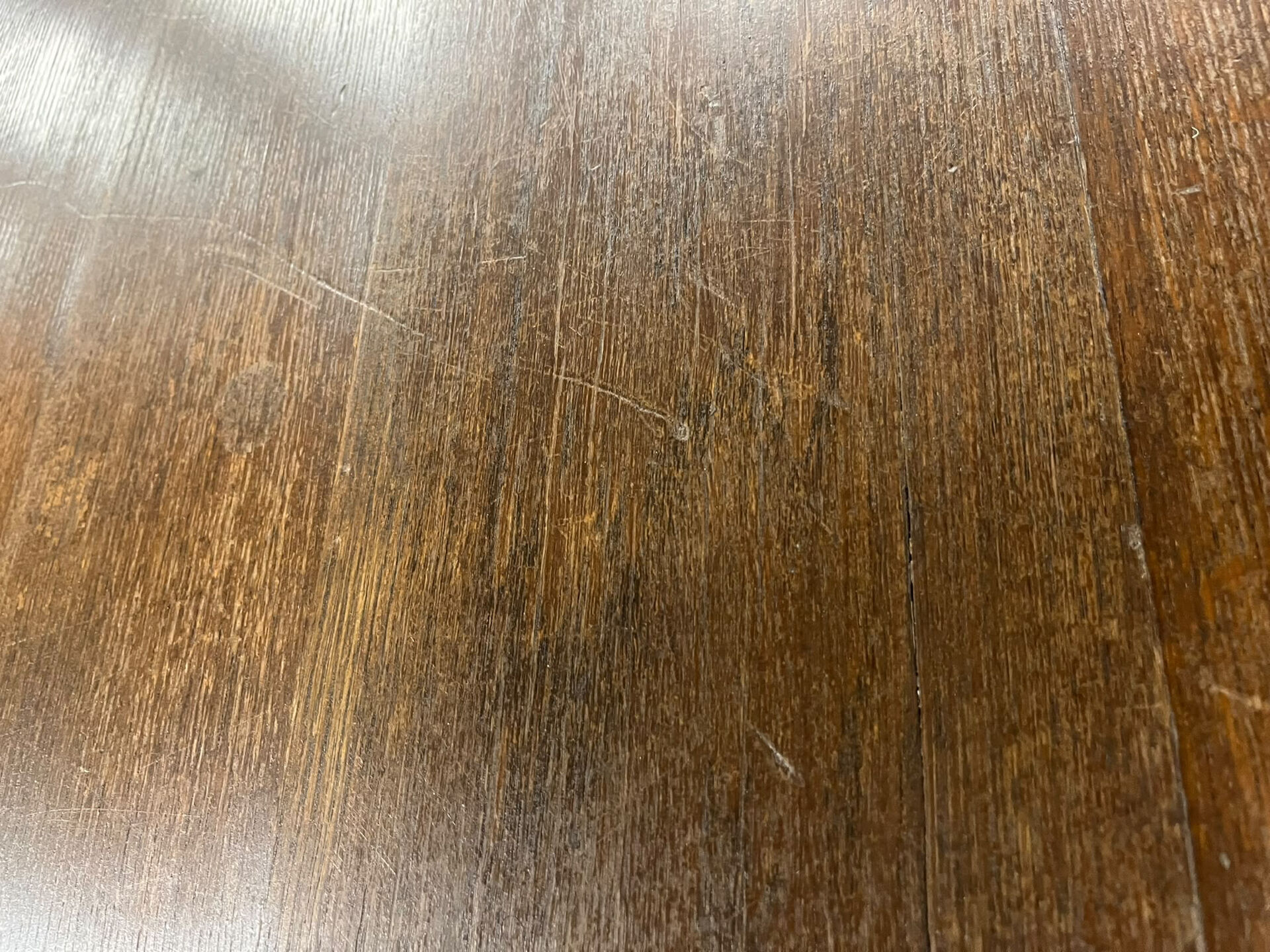 Table à manger vintage XL en bois massif
