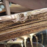 Miroir bois doré glace ancienne