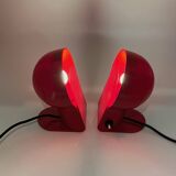 Pair of Table Lamps 'Panda' by Ambrogio Pozzi for Harveiluce, 70s