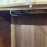 1950s English walnut bedroom wardrobe