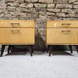 Pair of vintage 1960's bedside tables