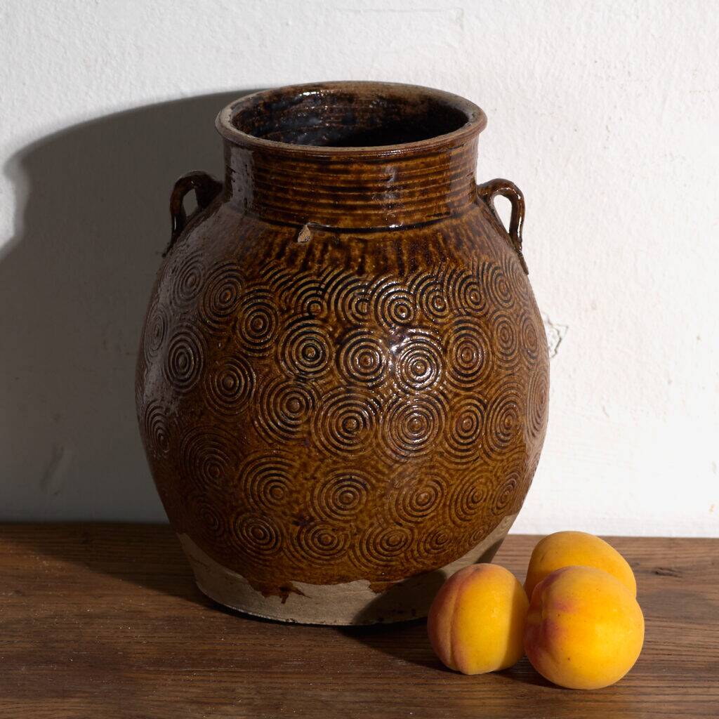 Ancient Chinese glazed stoneware vase – China, circa 1900