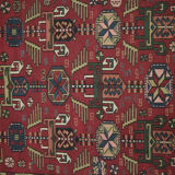 Tapis soumak en laine rouge de Turquie 121x190cm
