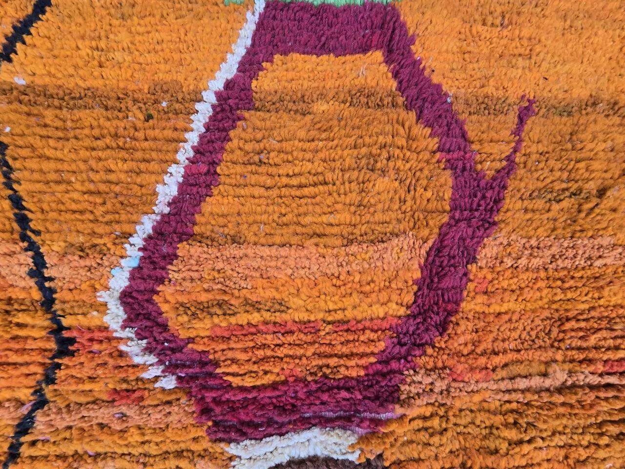 Moroccan handmade wool rug 3 x 2 m