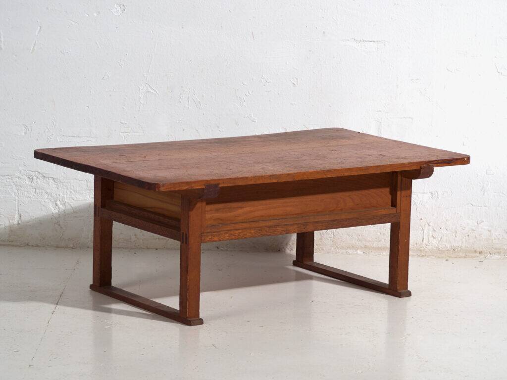 Table basse japonaise ancienne avec tiroirs – période Showa (c.1926-1970) #65