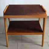 2-tier wooden coffee table from the 50s and 60s