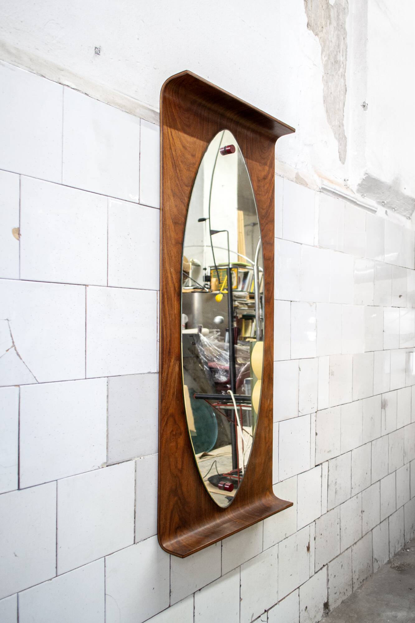 Specchio ovale by Franco Campo & Carlo Graffi for Home, 1950s