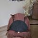 Old rose velvet armchair