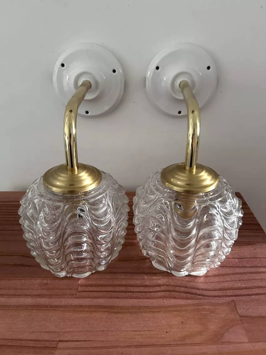 Pair of vintage wall sconces