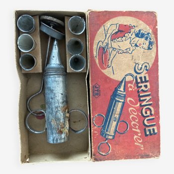 Ancienne seringue a décorer pâtisserie outils métier vintage collection