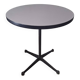 Eames Vitra contract base circular bistro table, 1960s-70s