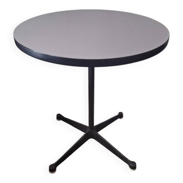 Eames Vitra contract base circular bistro table, 1960s-70s