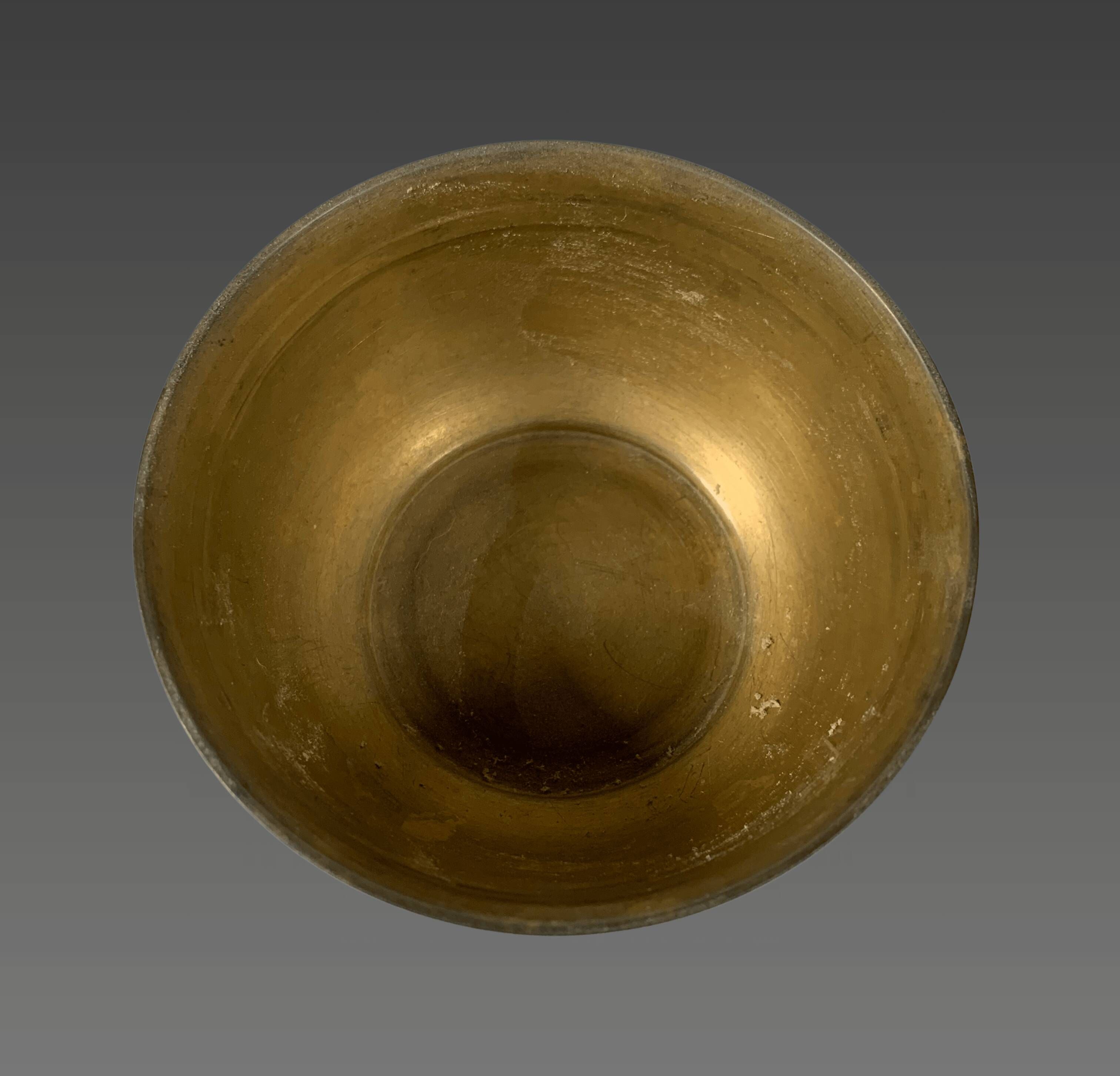 Jean dunand (1877-1942). art deco lacquered bronze bowl.