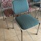 Série de 5 chaises chromées année 70